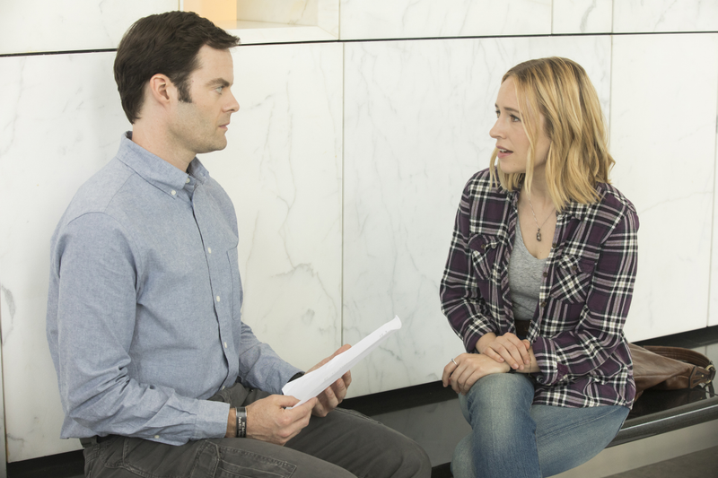 Bill Hader and Sarah Goldberg